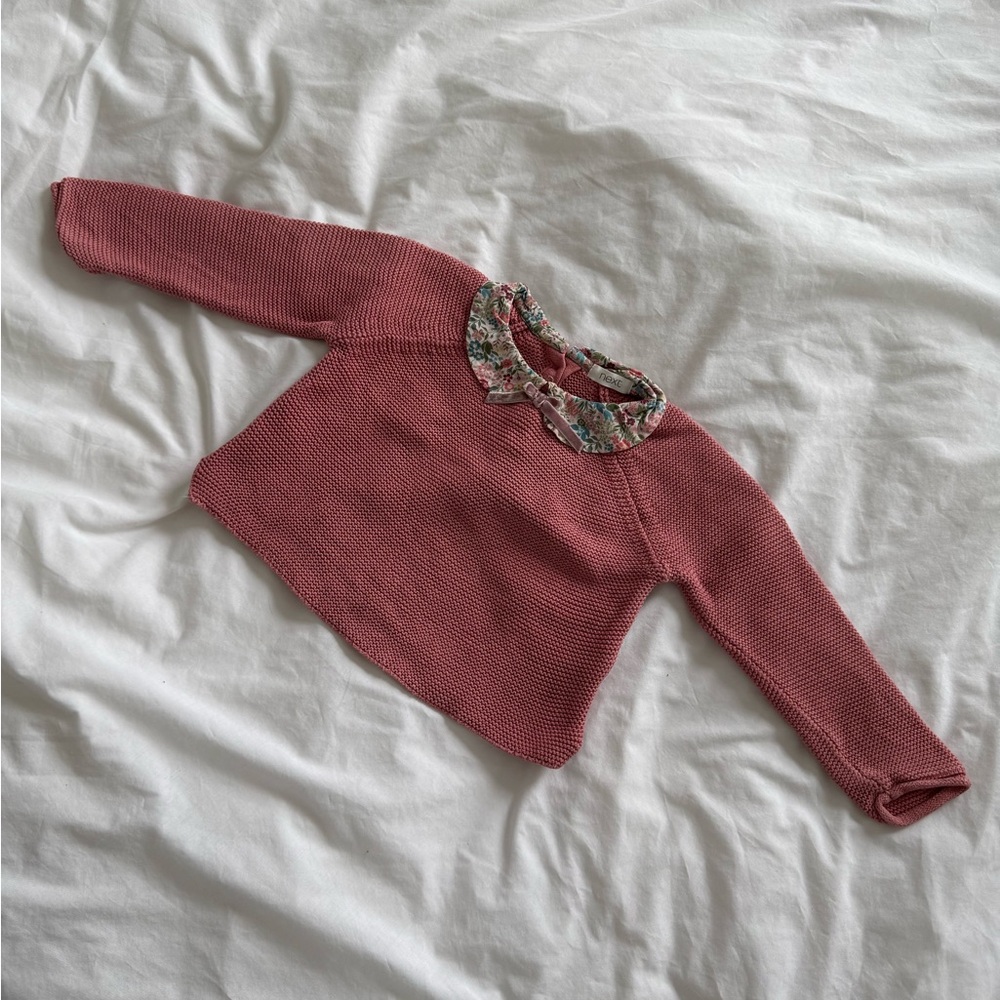 🌸 Next Floral Collar Pullover